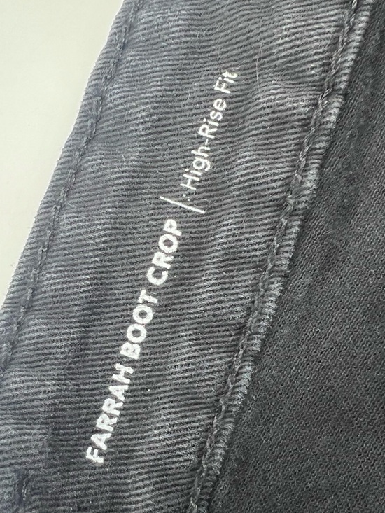 Ag Farrah Boot Crop jeans black sz 31 - Picture 9 of 9